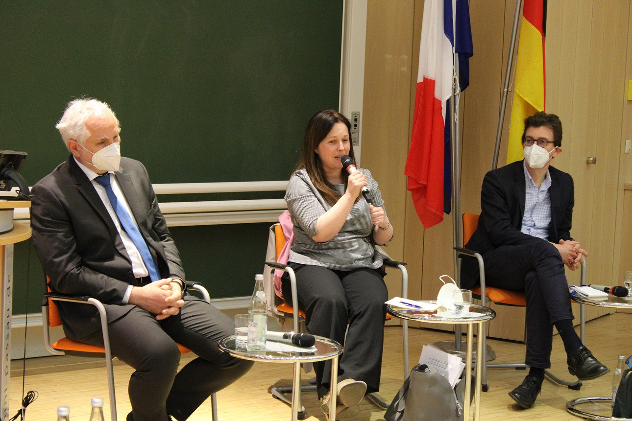 Impressionen vom Besuch der franz&ouml;sischen Generalkonsulin Corinne Pereira an der Universit&auml;t Passau. 
