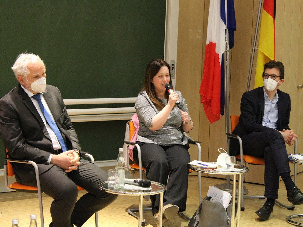 Impressionen vom Besuch der franz&ouml;sischen Generalkonsulin Corinne Pereira an der Universit&auml;t Passau. 