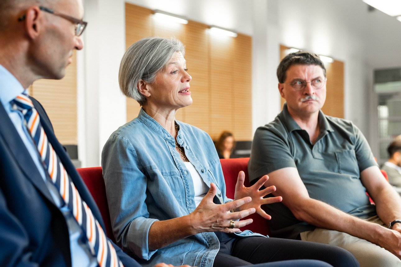 Dr. G&uuml;nther Hribek, Pr&auml;sidentin Prof. Dr. Carola Jungwirth und Prof. Dr. Tomas Sauer