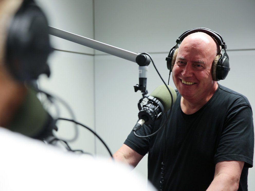 Prof. Dr. Thomas Knieper bei der Podcast-Aufnahme.