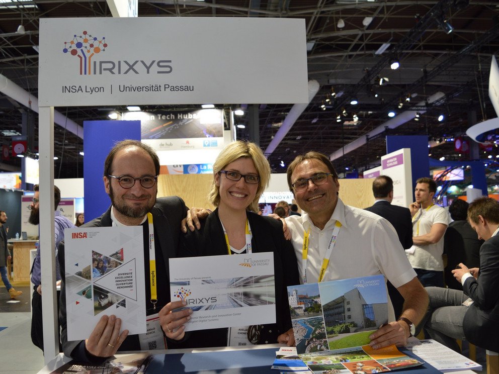 Harald Kosch, Axelle Cheney Lionel Brunie at Vivatech 2019.