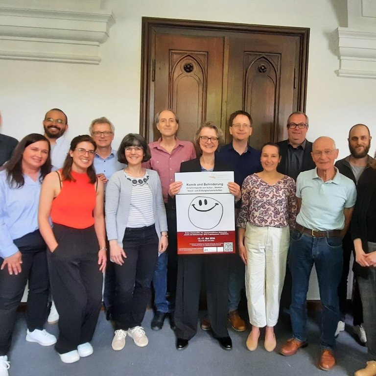 Teilnehmende des Netzwerktreffens "Komik und Behinderung"