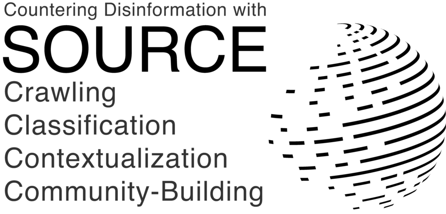BMFTR Project SOURCE: European research infrastructure to combat disinformation campaigns on the web