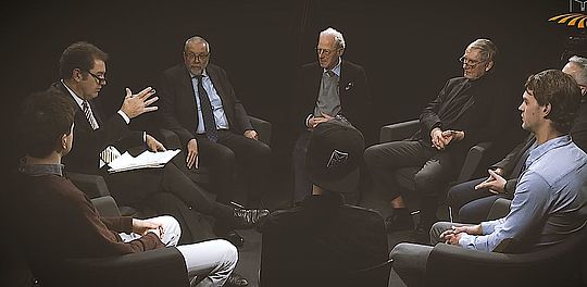 Talkrunde mit Professor Jörg Fedtke, Brian Preston, Jaap Spier, Bastiaan Kock, Ulrich Magnus, Bernhard Koch, Markus Kiermayer, Yaroslav Kyselov
