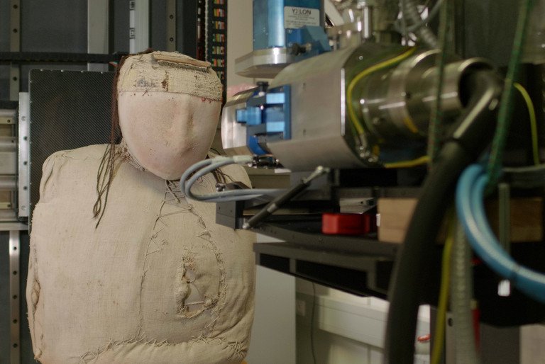 Dreidimensionale R&ouml;ntgencomputertomographie einer peruanischen Mumie. Foto: Fraunhofer-Institut f&uuml;r Integrierte Schaltungen 