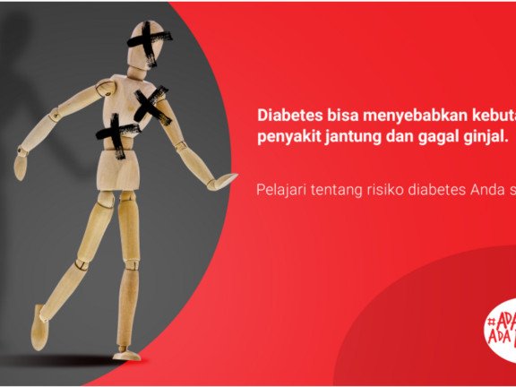Ad &ldquo;Diabetes consequences&rdquo; - English: Diabetes can cause blindness, heart diseases and kidney failure. Learn about your diabetes risk now!