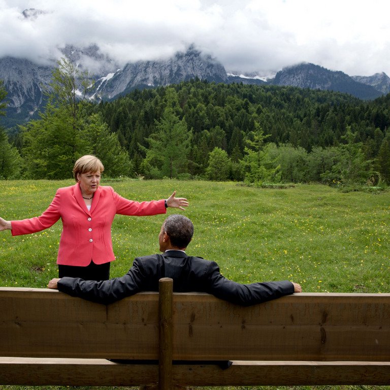 Merkel and Obama at G7 2015, Official White House Photo by Pete Souza