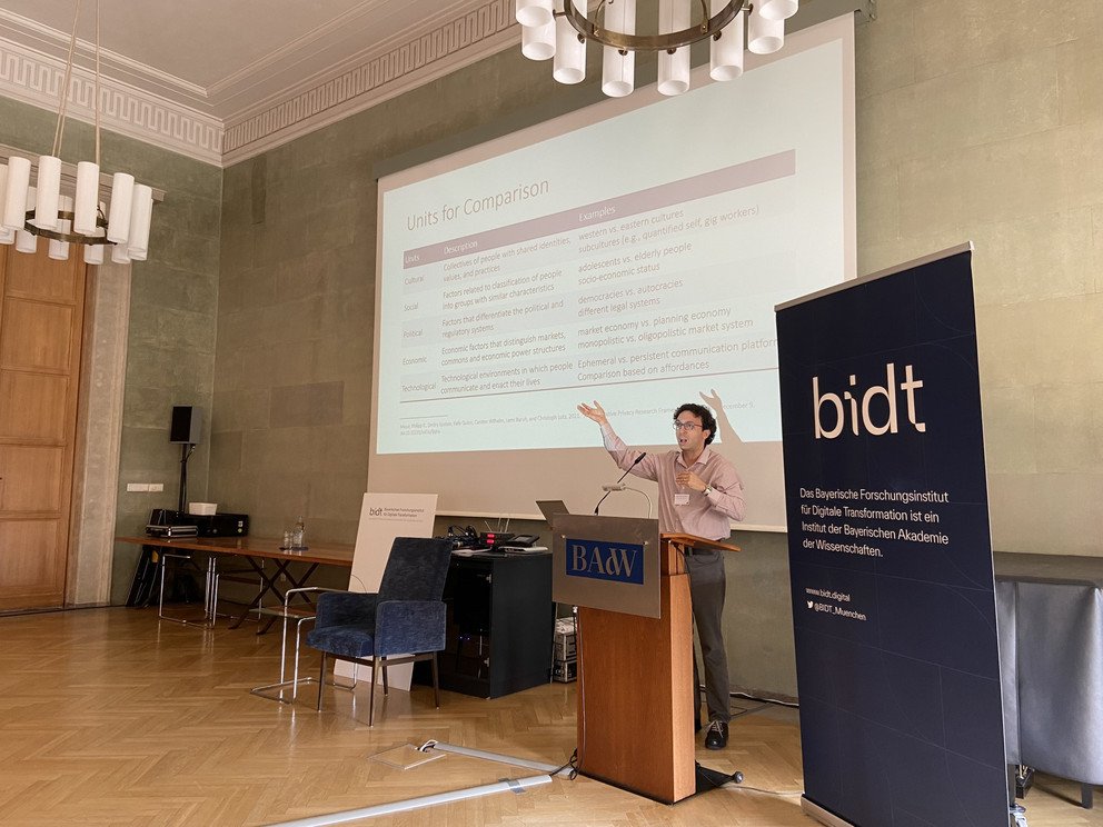 Presentation by Professor Lemi Baruh on the second conference day.