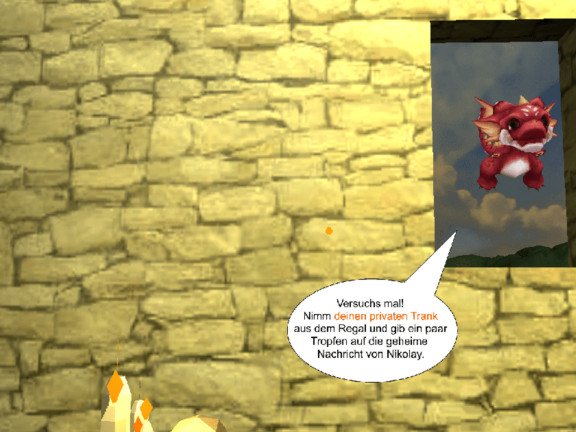 Mit Hilfe des kleinen Drachens sollen die Sch&uuml;lerinnen und Sch&uuml;ler das Prinzip hinter Verschl&uuml;sselung verstehen.