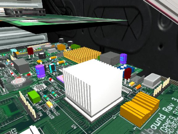 Ein kleiner Mechaniker gibt den Sch&uuml;lerinnen und Sch&uuml;ler Anweisungen, wo die Fehlerquelle sein k&ouml;nnte.