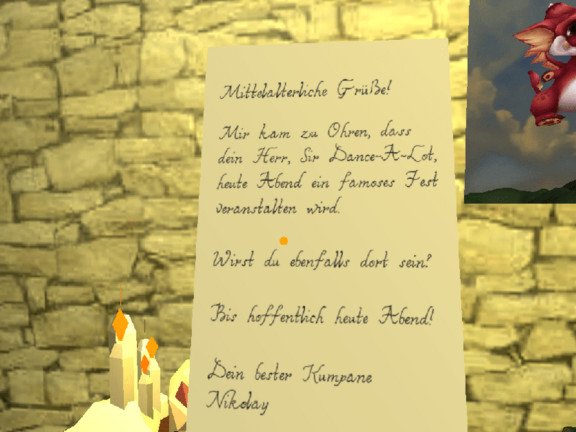 Mit dem richtigen Zaubertrank l&auml;sst sich das Siegel &ouml;ffnen und der Brief lesen.