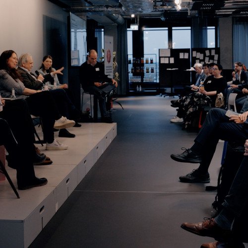 Podium auf der Abschlussveranstaltung des Forschungsverbunds ForDaySec