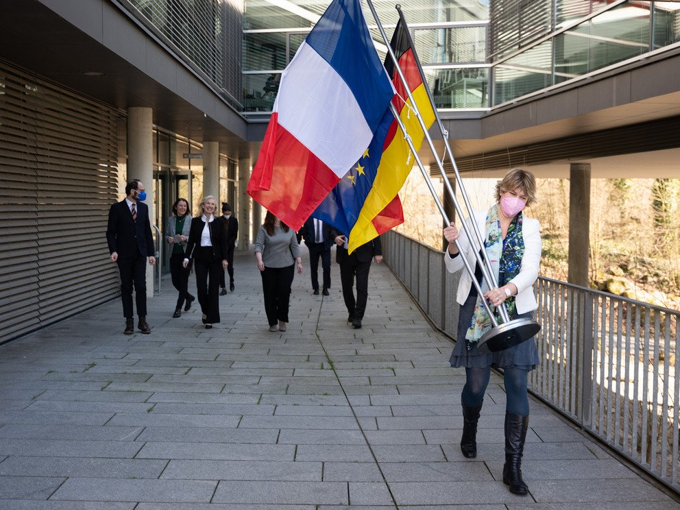 Impressionen vom Besuch der franz&ouml;sischen Generalkonsulin Corinne Pereira an der Universit&auml;t Passau. 