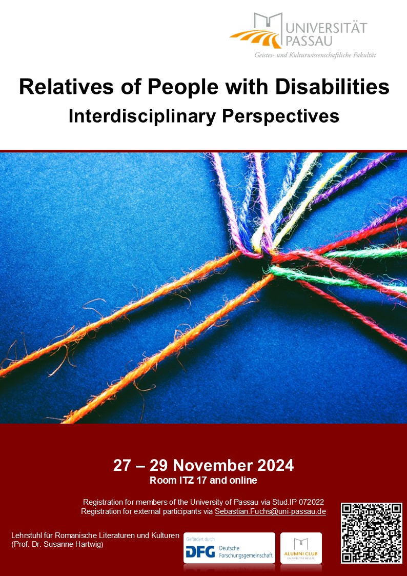 DFG Conference: Relatives of People with Disabilities. Interdisciplinary Perspectives